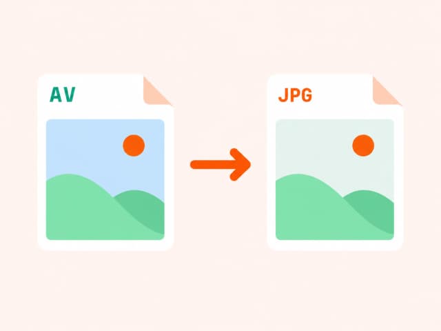 AVIF to JPG illustration