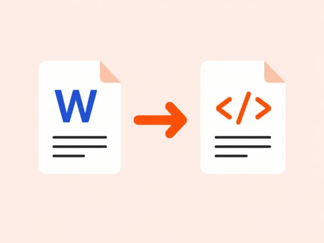 DOCX to HTML illustration