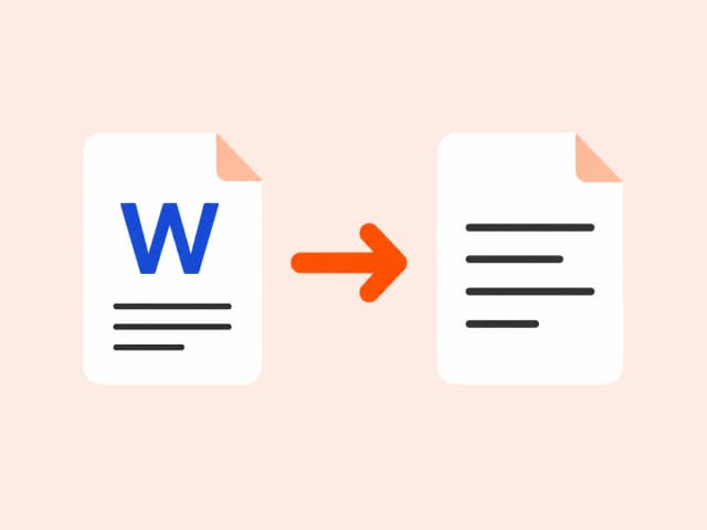DOCX to TXT illustration