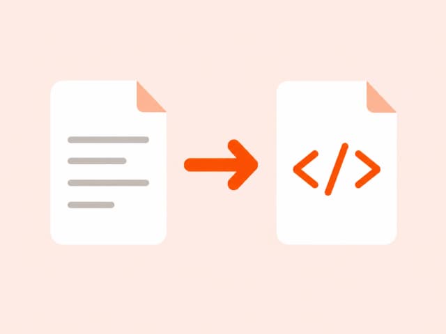 TXT to HTML illustration
